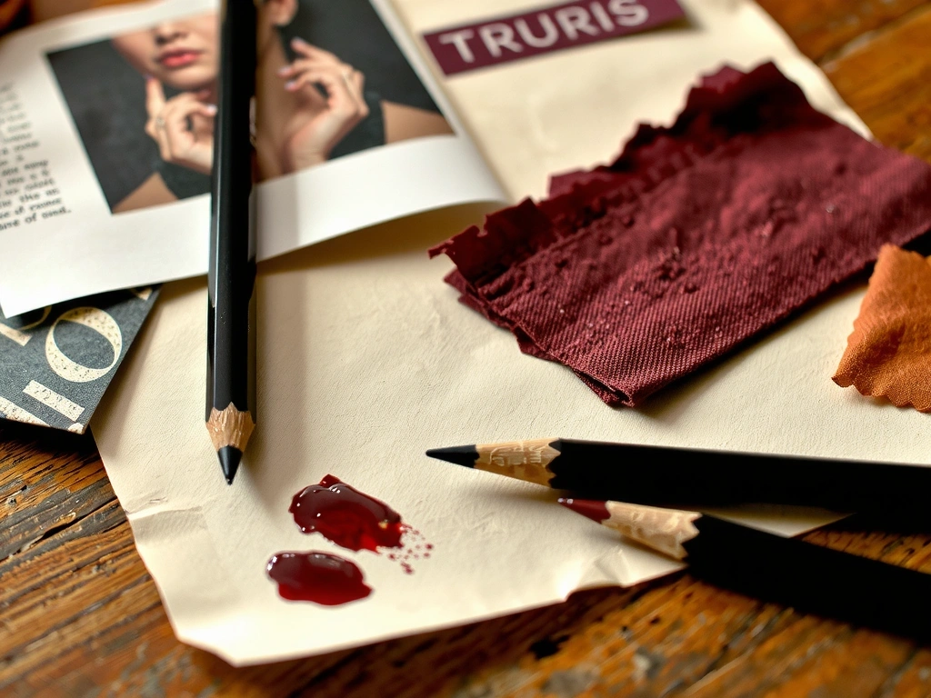 Détail de moodboard créatif